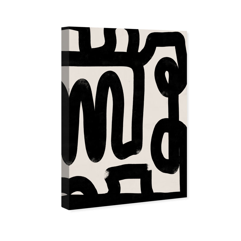 Bold Brush Stroke Lines And Swirls Print by Oliver Gal, Wrapped Canvas, 45" H x 30" W