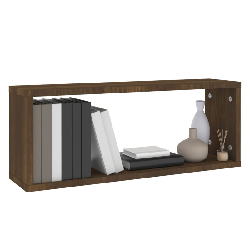 Rubino 4 Piece Accent Shelf, 60 x 15 x 23 cm, Grey Sonoma