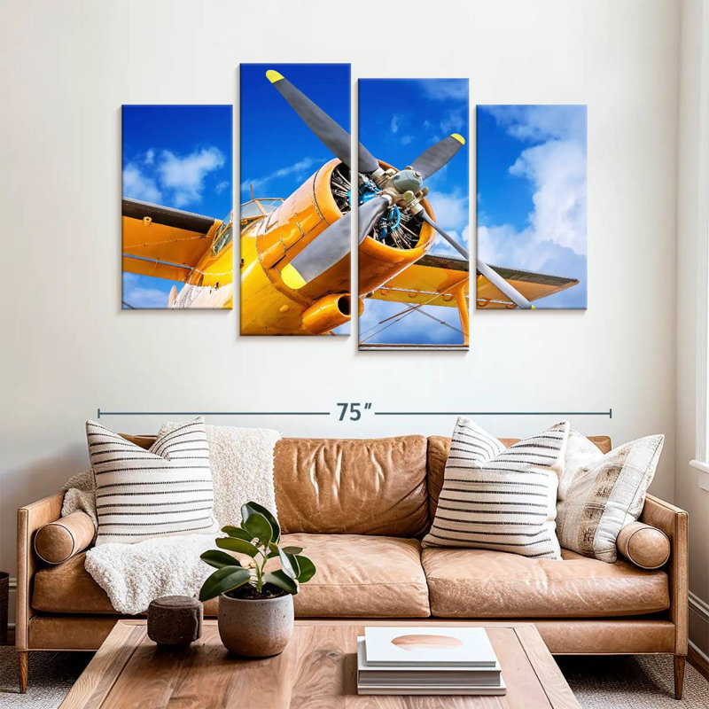Mehar Yellow Propeller Plane