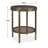  Cusano Round Dark Marble Accent Table