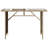 Ebern Designs Patio Table With Glass Top 43.3"X26.8"X27.6" Poly Rattan-1244978678