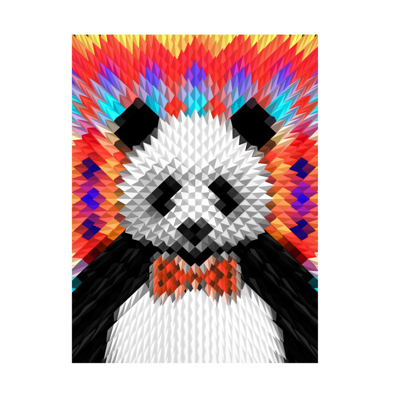 Art sur toile Ali Gulec Panda, H 14 po x l 19 po