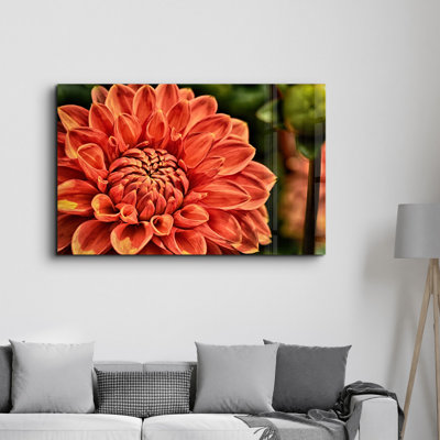 Élégante peinture murale en verre trempé de 13,8 po x 21,7 po | 100% verre trempé, épaisseur: 0,16 pouce | Imprimé UV pour des couleurs éclatantes | Parfait pour la décoration intérieure, le salon et les espaces de bureau