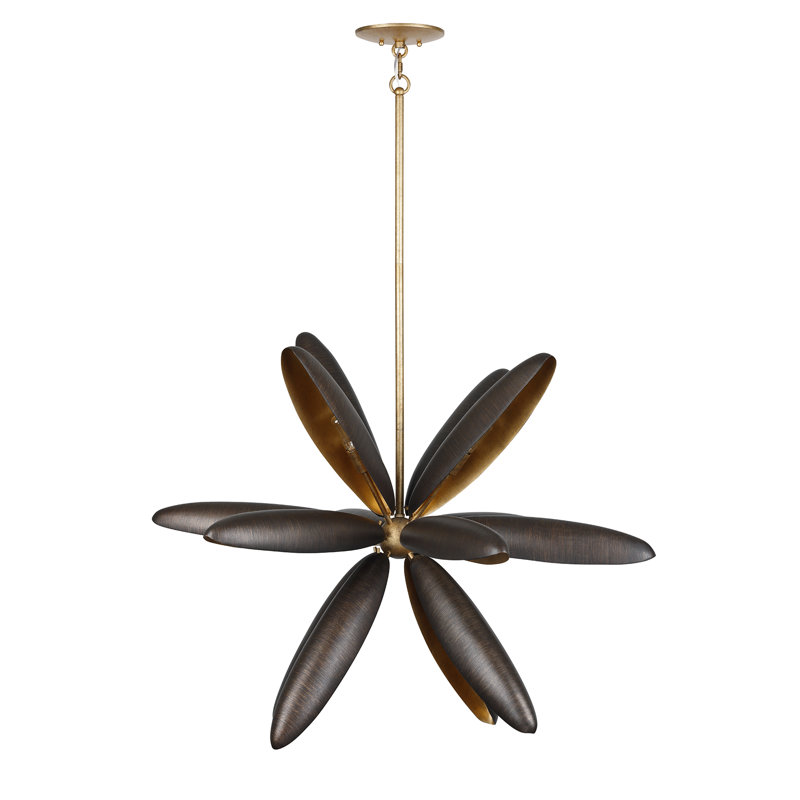 Estrella Del Mar 14-Light Chandelier in Centura with Burnished Gold by Breegan Jane