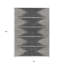 Tapis intérieur lavable abstrait ivoire 8 pi x 10 pi