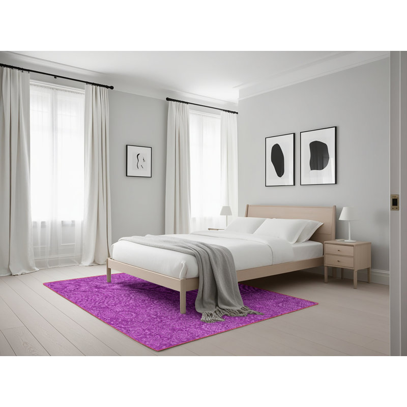 Tapis rose Elko, Rectangle 5 pi x 7 pi
