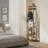 Floor-Standing Industrial Style Coat Rack, Retro Brown And Black Tone, Three-Tiered Storage With Seven Hooks, Suitable For Entryway And Bedroom Clothing Organization.