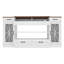 Console multimédia avec station de charge et bande lumineuse Modern Farmhouse
