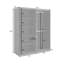 Mond 3 Door Manufactured Wood Wardrobe
