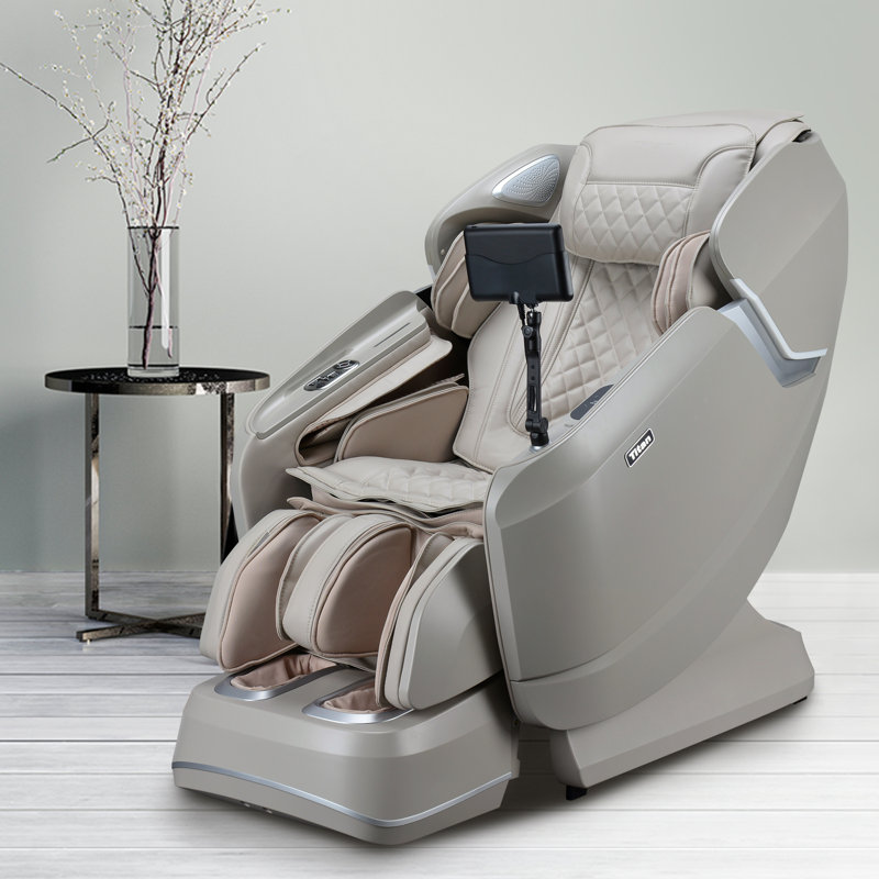 Fauteuil de massage Pro Vigor 4D, Similicuir noir, Noir