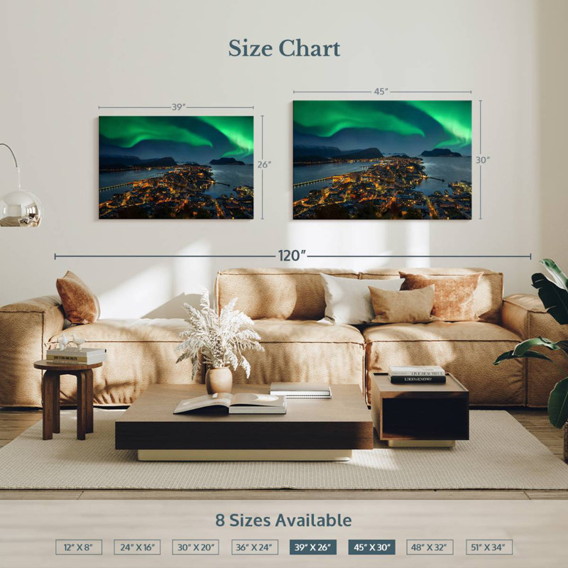 Alesund Aurora Borealis, 26" H x 39" W