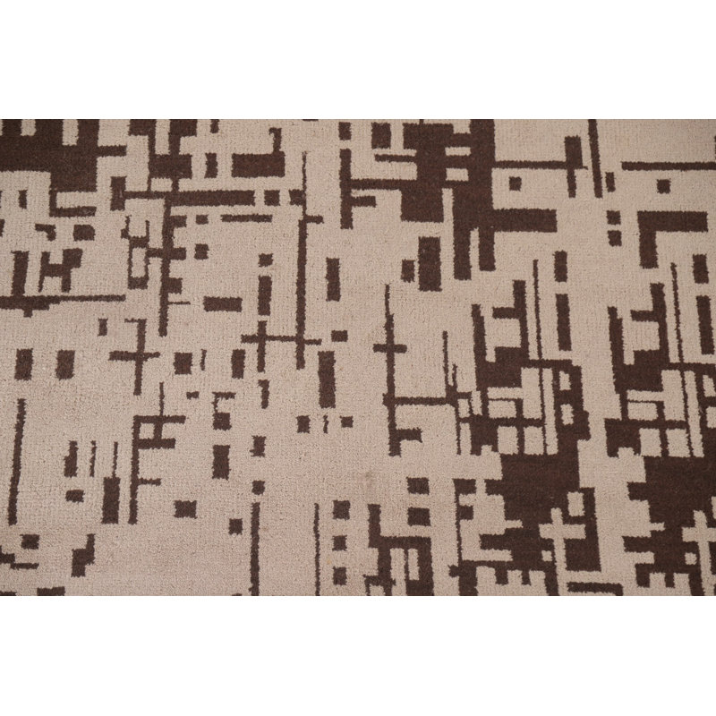 Tapis oriental abstrait 5 x 8