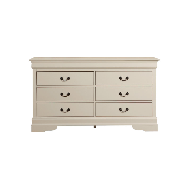 Commode traditionnelle avec rangement pour chambre à coucher, Beige