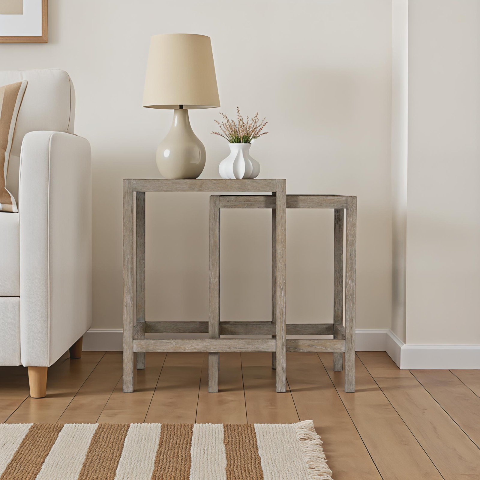 Albion 22" Oak Nesting End Tables