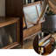 Commode d'appoint moderne et minimaliste en bois massif
