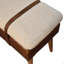 Banc en cuir Boucle Buffalo Hide, châtaignier