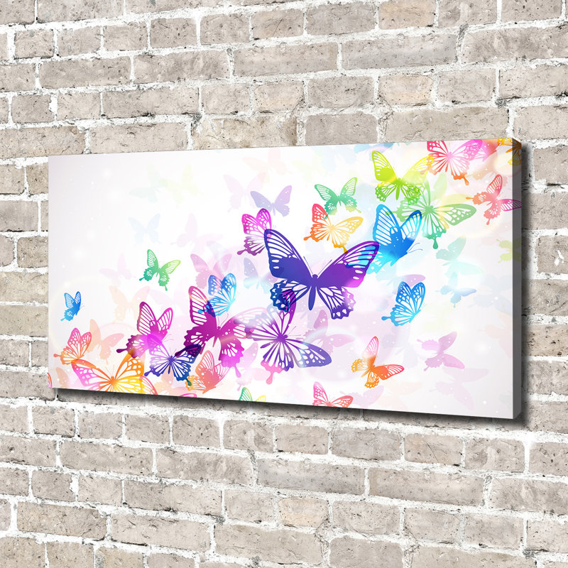 Colourful Butterflies - Wrapped Canvas Print