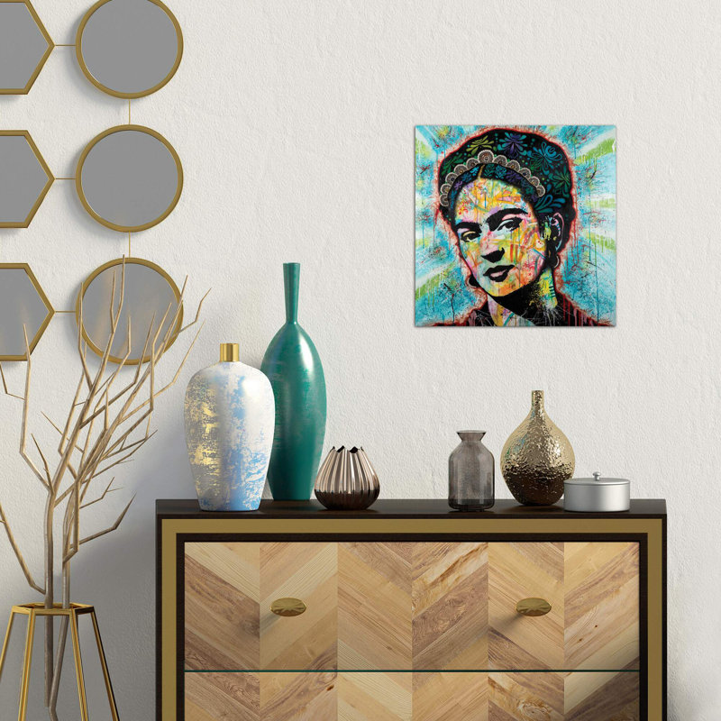 Frida by Dean Russo - Print, 66.04 cm H x 66.04 cm W x 1.91 cm D, No Frame