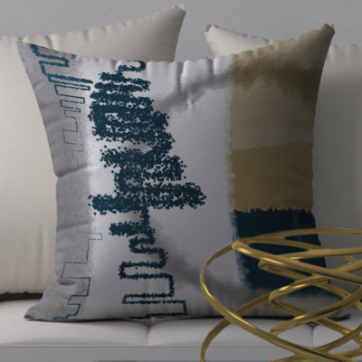 Abstract Reversible Throw Pillow