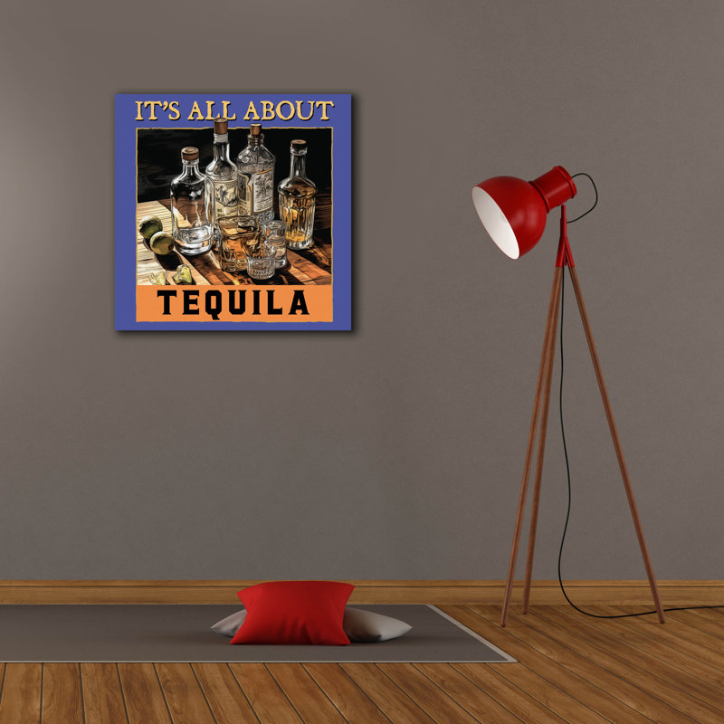  «Téquila» par Jim Baldwin, art mural sur toile, 26 po x 26 po, H 26 po x l 26 po