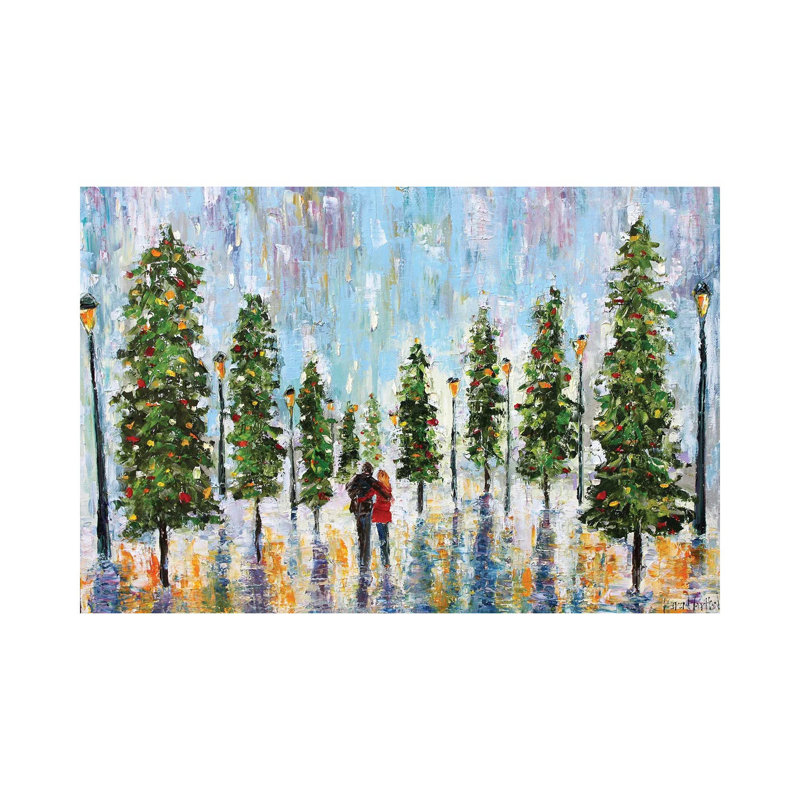 Winter Romance by Karen Tarlton - Wrapped Canvas Painting, 20.32 cm H x 30.48 cm W
