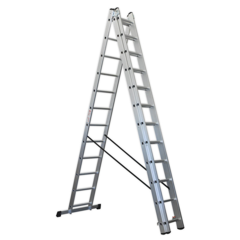 Wrenly 36- Step Aluminium Lightweight Folding Small Step Ladder