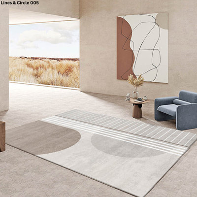 Tapis rectangulaire Sageville avec envers antidérapant