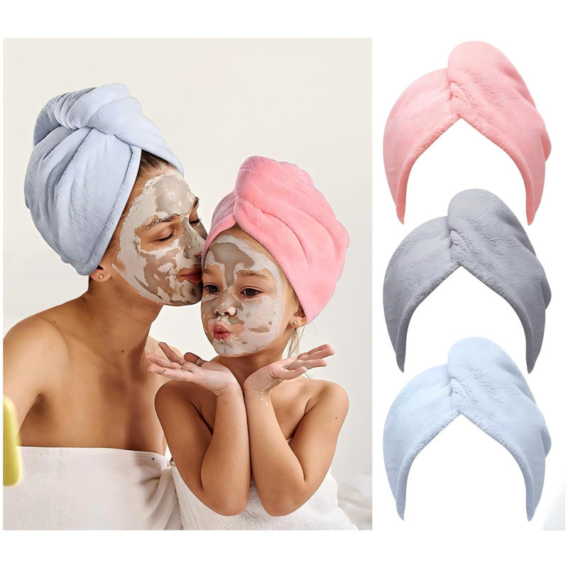 Ensemble de 3 serviettes en microfibre à séchage rapide super absorbant