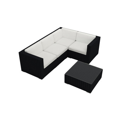 Ensemble de conversation modulaire avec coussins 5 pièces Sunbrella Suffern