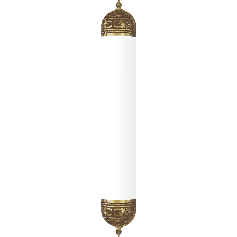 Fluellenee Flush Mounted Sconce, Antique Brass