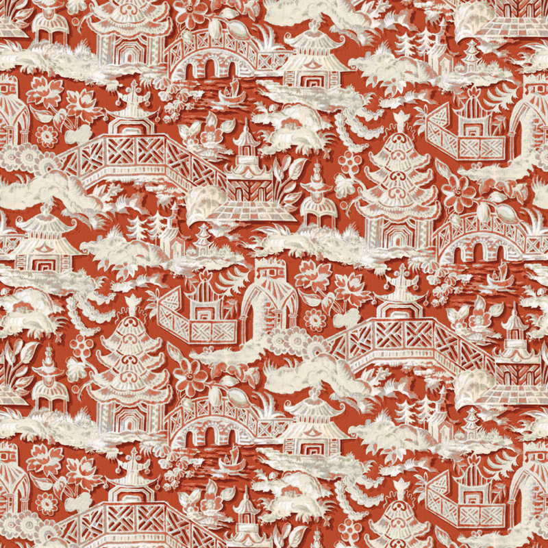 Lorenzo Castillo VI Marta 100% Cotton Performance Fabric, Teja