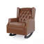 Chaise berçante de chambre de bébé - à oreilles, structure en bois massif, pour chambre de bébé / salon / chambre à coucher-1294603475
