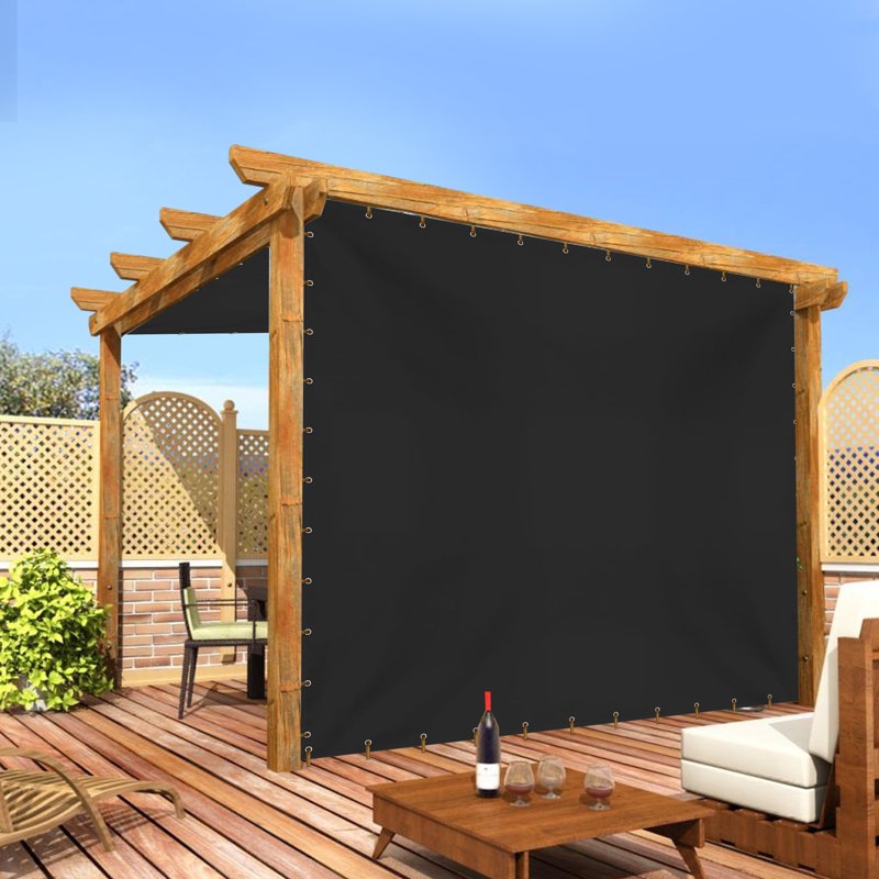 Heavy Duty Multipurpose Waterproof Tarp, Outdoor Protective Tarpaulin with Reinforce & UV Resistant(10 x 8 ft), Black