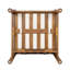 Chaise de patio moderne en bois 28 po Mid-Century, chaise longue à assise profonde résistante aux intempéries avec traversin et coussins épais, chaise d'appoint avec cadre en bois massif pour la cour, la piscine et la terrasse | Chaise de patio en bois moderne de 28 po Résistant D