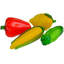 Midcentury Glass Vegetables, S/5