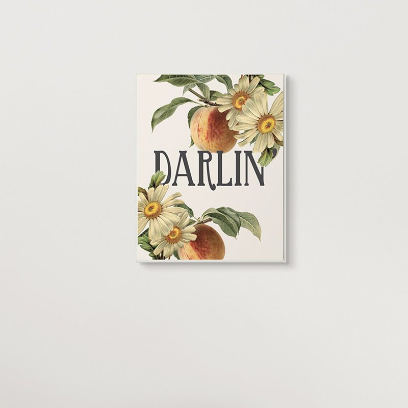 Pêcher de Darlin, Plaque murale, H 19 po x l 13 po