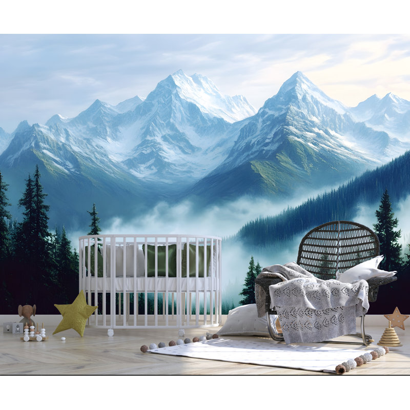 Papier peint Éveil spirituel - Méditation Sunrise Vision murale avec énergie céleste, L 75 po x l 50 po
