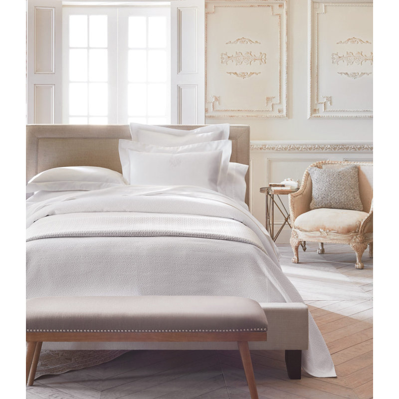 Montauk 100% Cotton Coverlet, White, King Coverlet