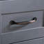 30" Gray Bathroom Vanity with Marble Top and Soft-Close Hinges