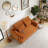 55" Velvet Two Seater Pull Out Sofa Bed, Adjustable Backrest With USB Ports-2051562603