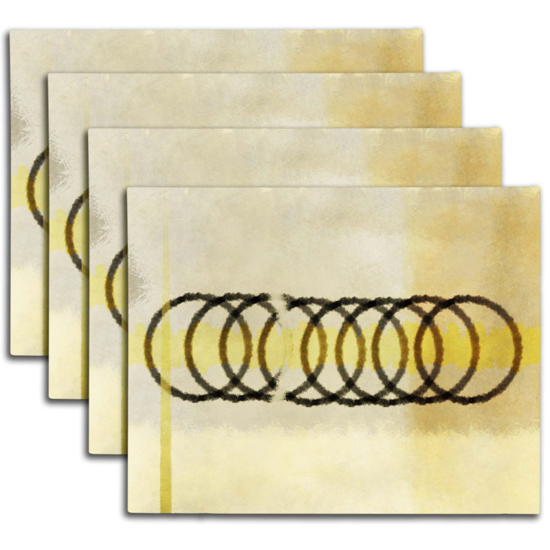 Polyester Abstract Rectangle Placemat