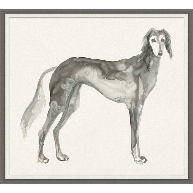 Mon Chien Élégant 1 - Peinture encadrée