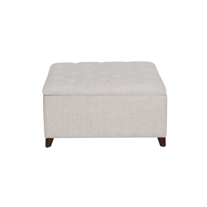 Gotelind Natural Square Storage Ottoman