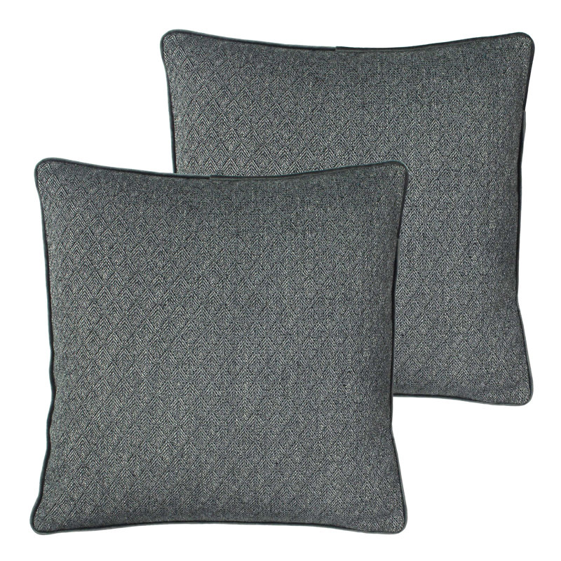 Square Throw Cushion, Grey