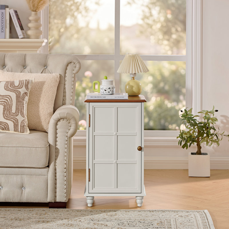 Meuble bas moderne de style milieu du siècle, 68,5 cm de hauteur, console de rangement pour serviettes rétro avec portes et étagère réglables - Noyer