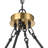 Beck 12 - Light Living Room Steel Dimmable Candle Style Wagon Wheel Chandelier UL Certified-882687911