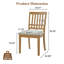 Chaises de salle à manger 2 pièces scandinaves modernes, dossier en bois courbé avec siège en tissu gris, finition pour la salle à manger et un appartement, facile à assembler - brun clair-131378371