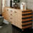 Mid-Century Modern Solid Wood Entryway Cabinet
