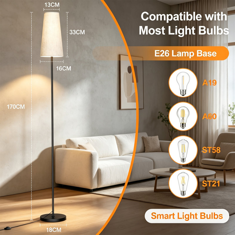 170cm Traditional Floor Lamp