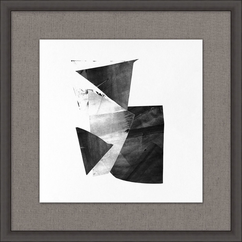 Shift Monoprint S2 Print, Black Framed